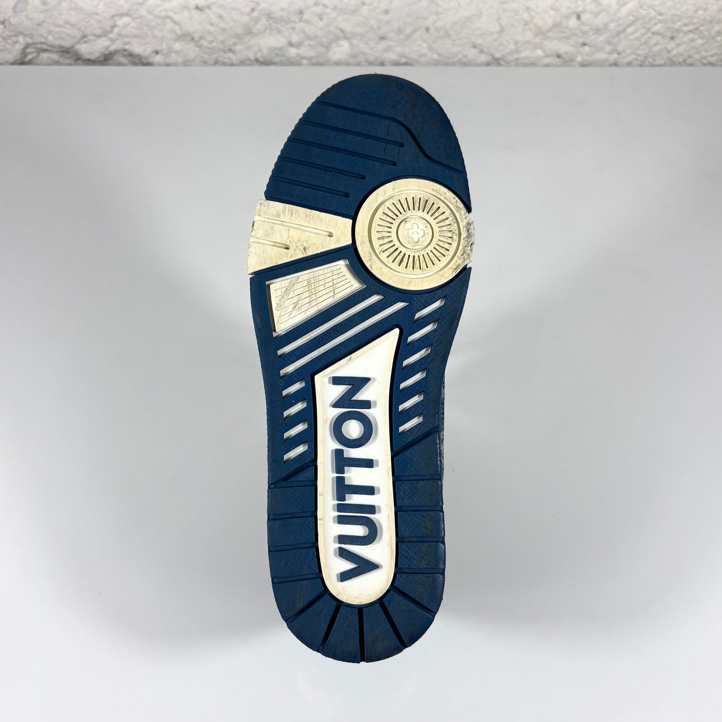 Louis Vuitton Trainer bianche e blu 38