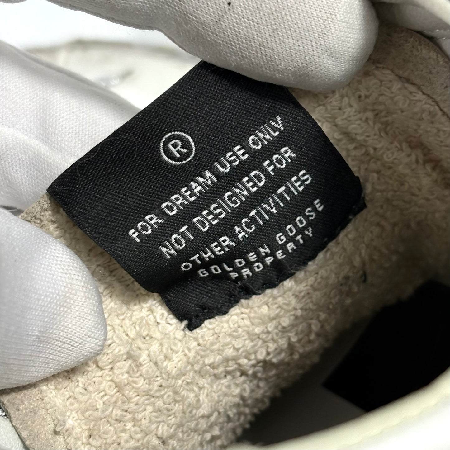 Golden goose Slide bianche con fascia argento, stella e striscia oro 39