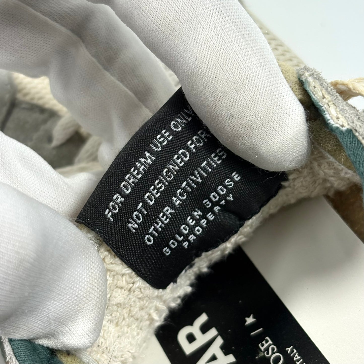 Golden goose Ballstar beige e grigio con stella e talloncini verde metallizzato 36