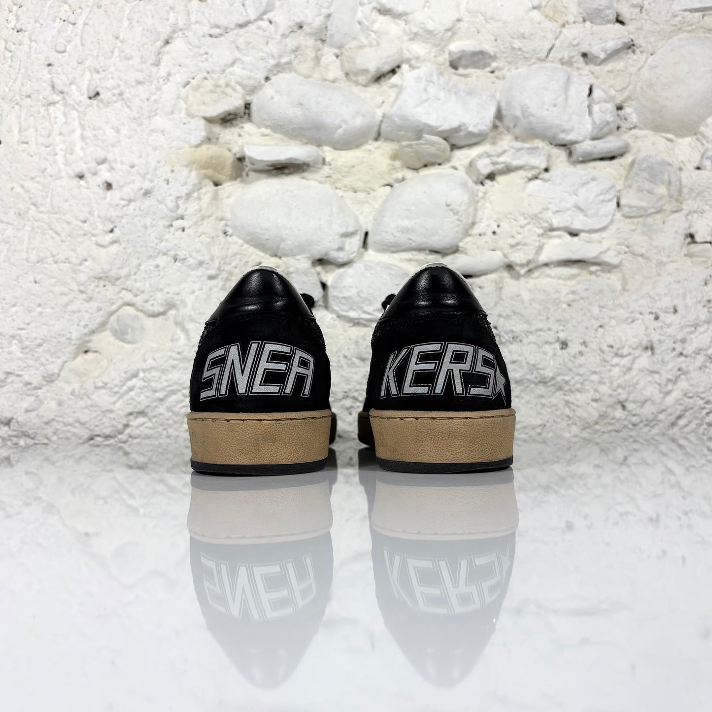 Golden goose Ballstar nere a paillettes e tessuto Suede 39