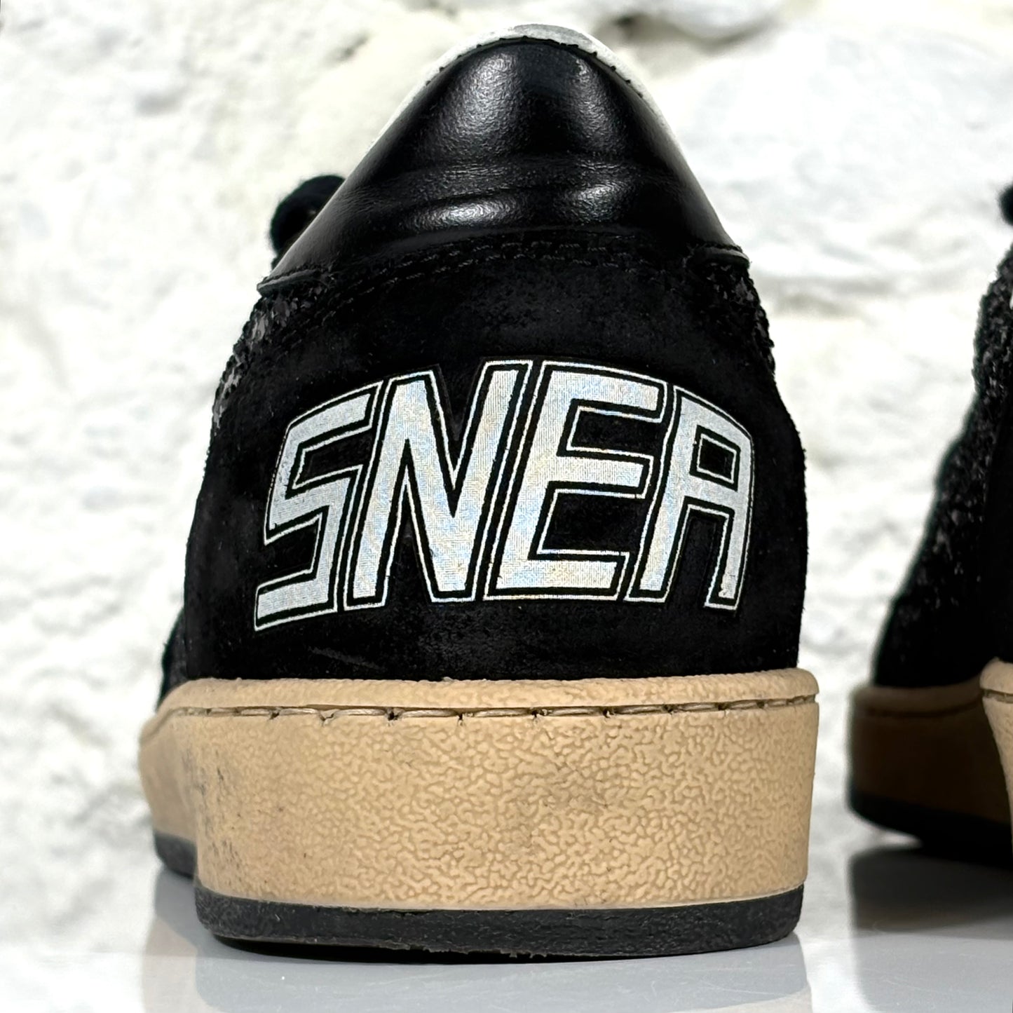 Golden goose Ballstar nere a paillettes e tessuto Suede 39