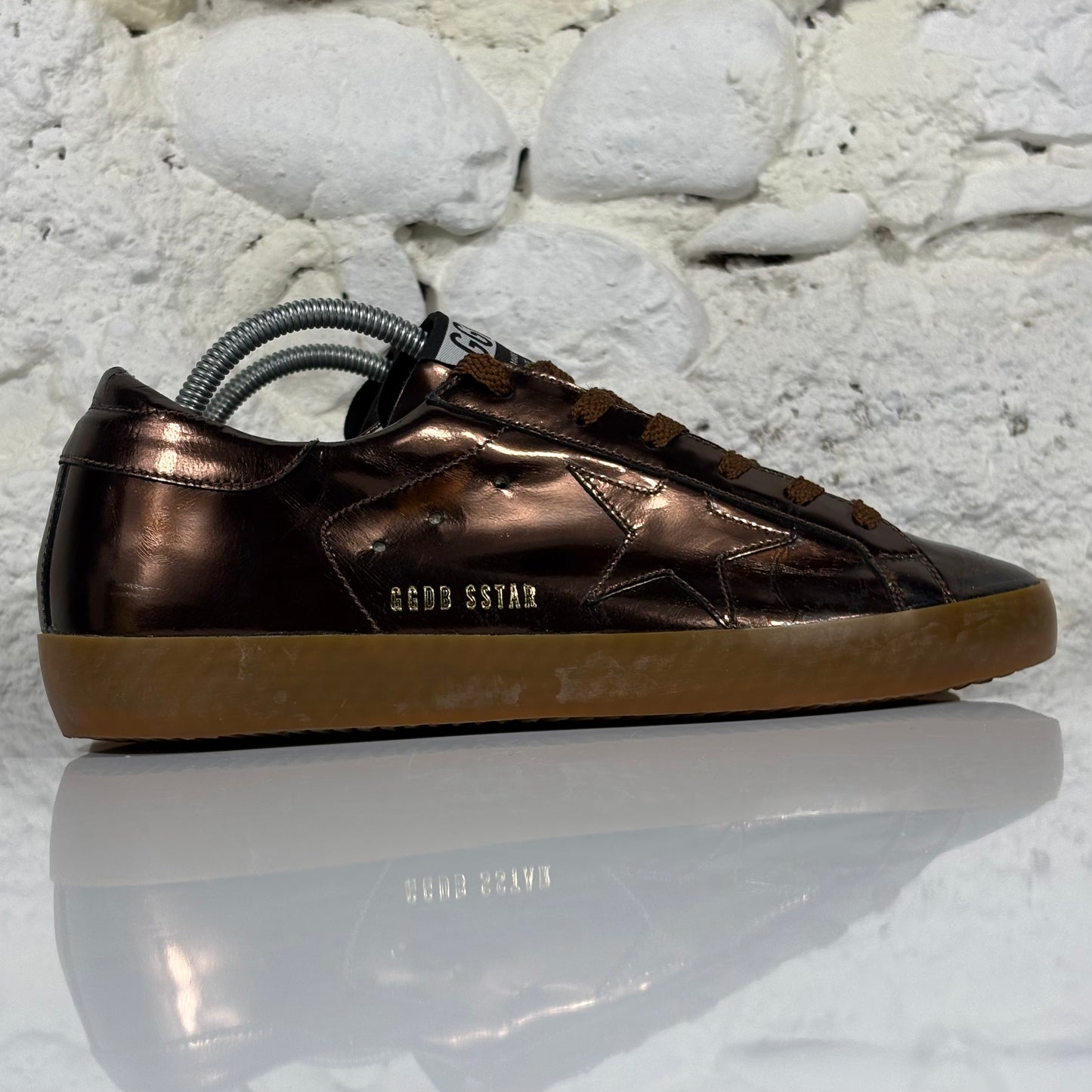 Golden goose Superstar LTD marrone metallizzato tono su tono 39