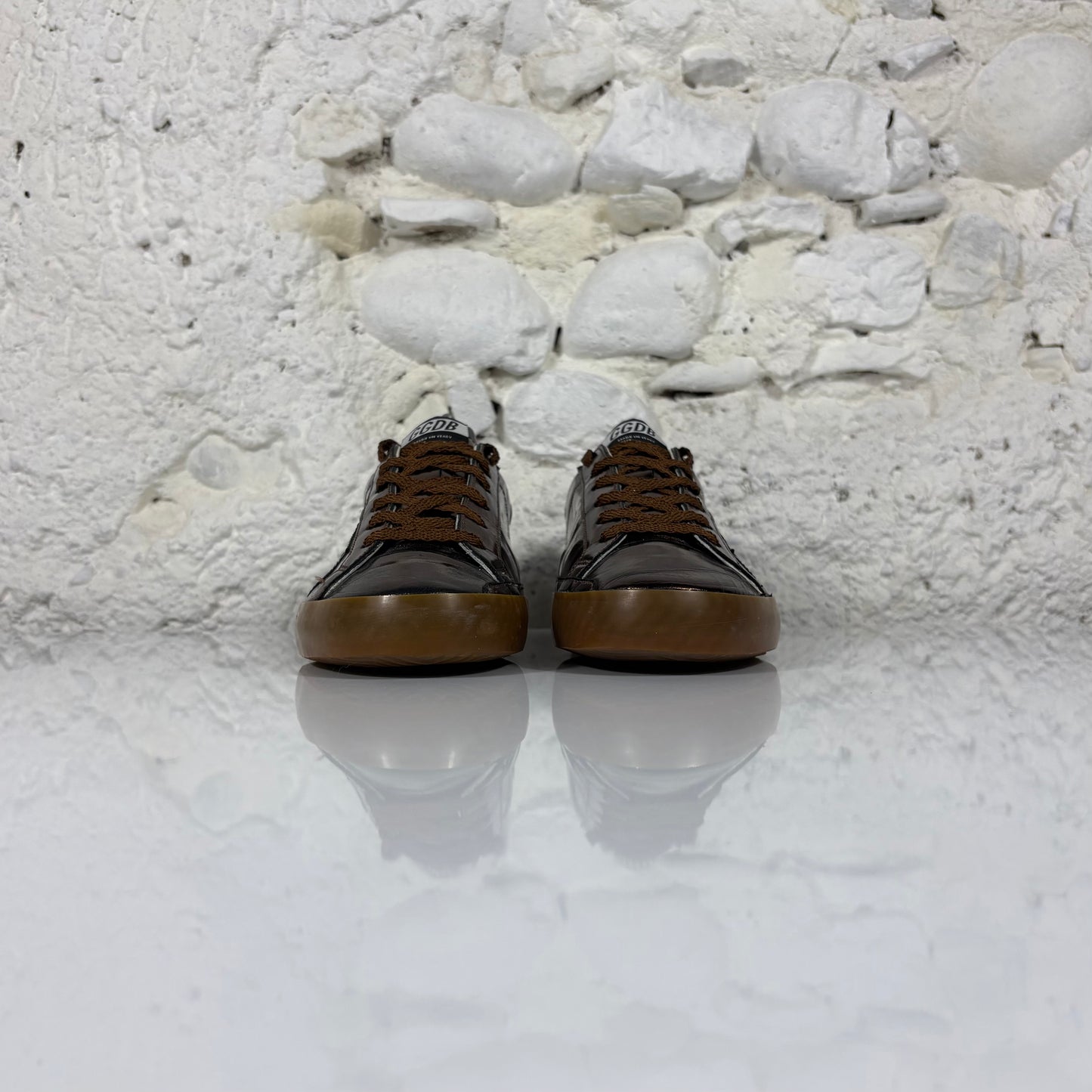 Golden goose Superstar LTD marrone metallizzato tono su tono 39