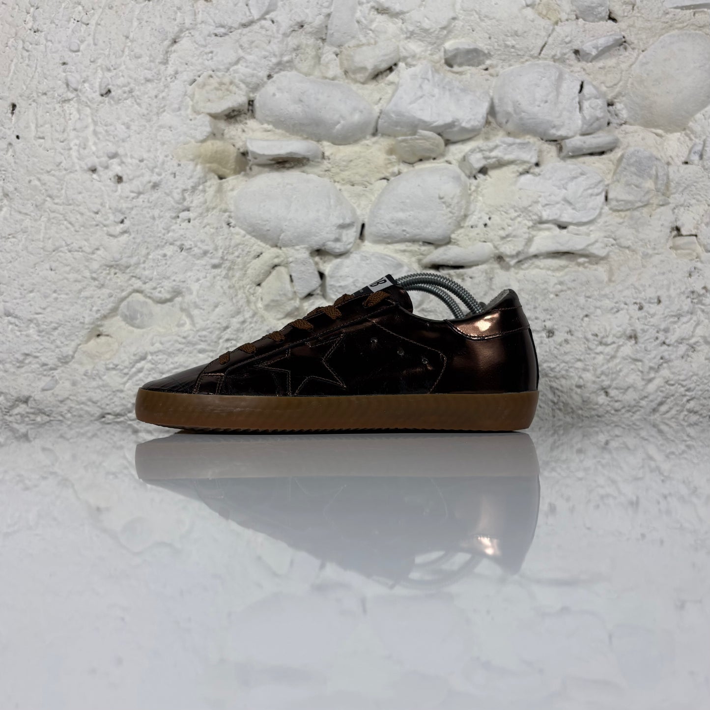 Golden goose Superstar LTD marrone metallizzato tono su tono 39