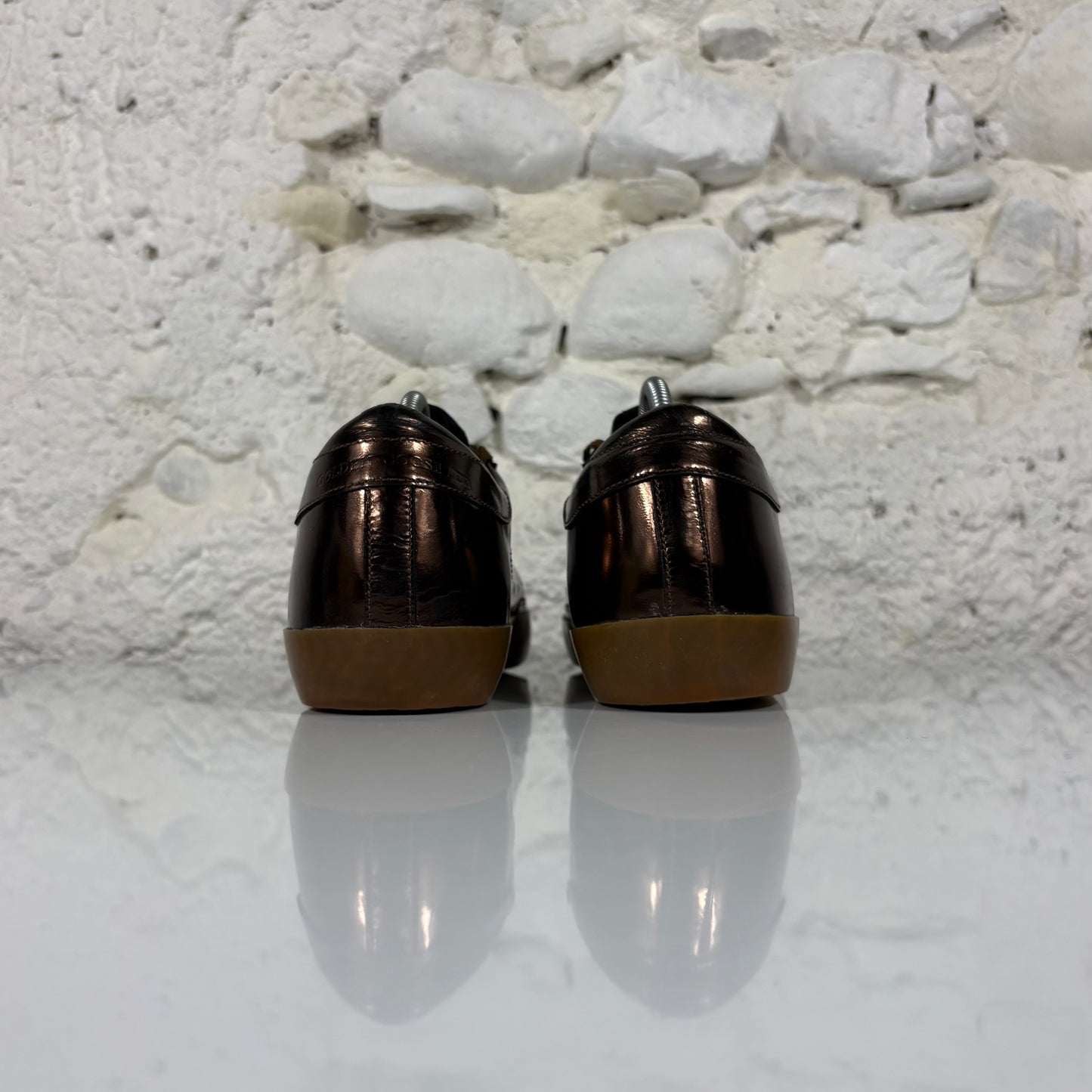 Golden goose Superstar LTD marrone metallizzato tono su tono 39
