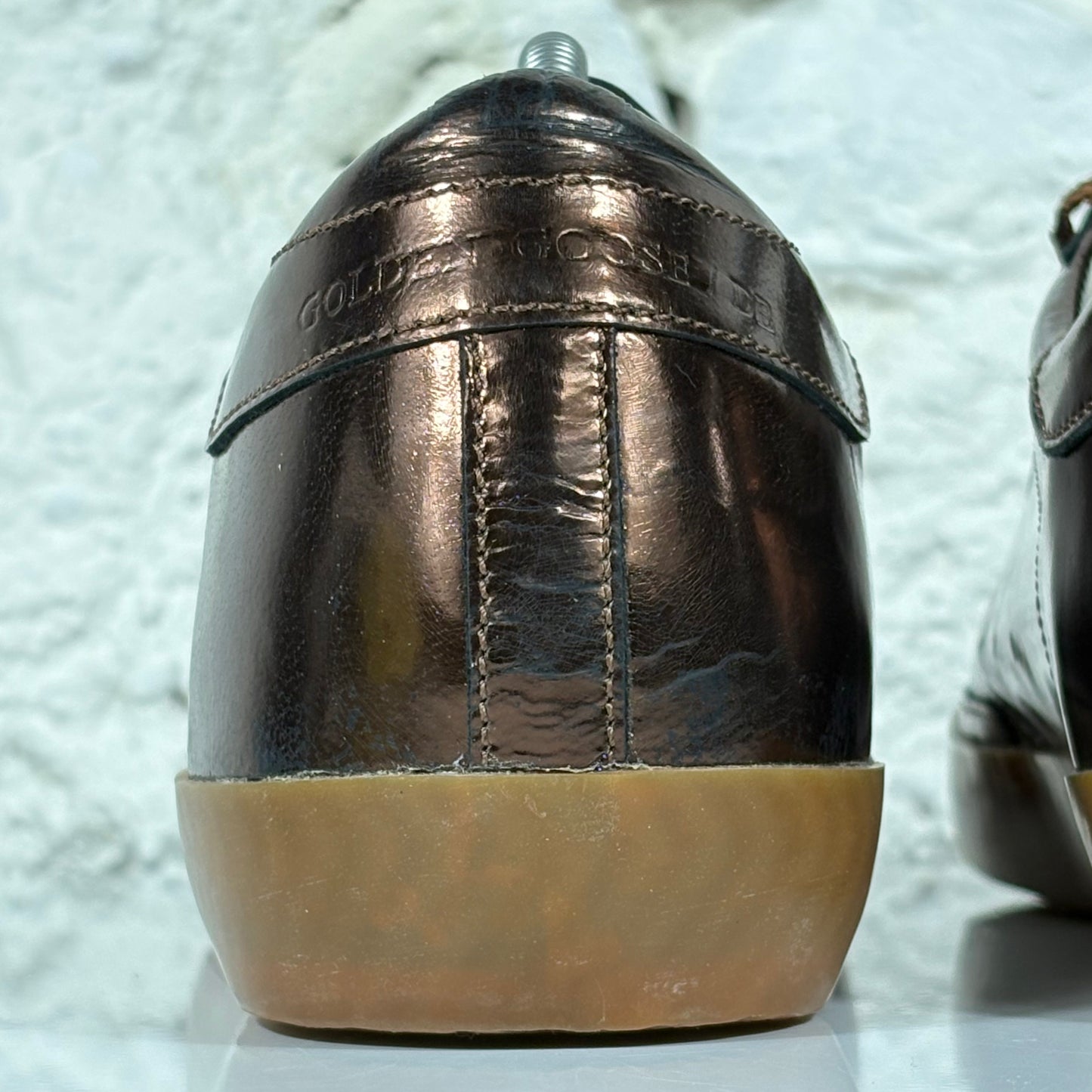 Golden goose Superstar LTD marrone metallizzato tono su tono 39
