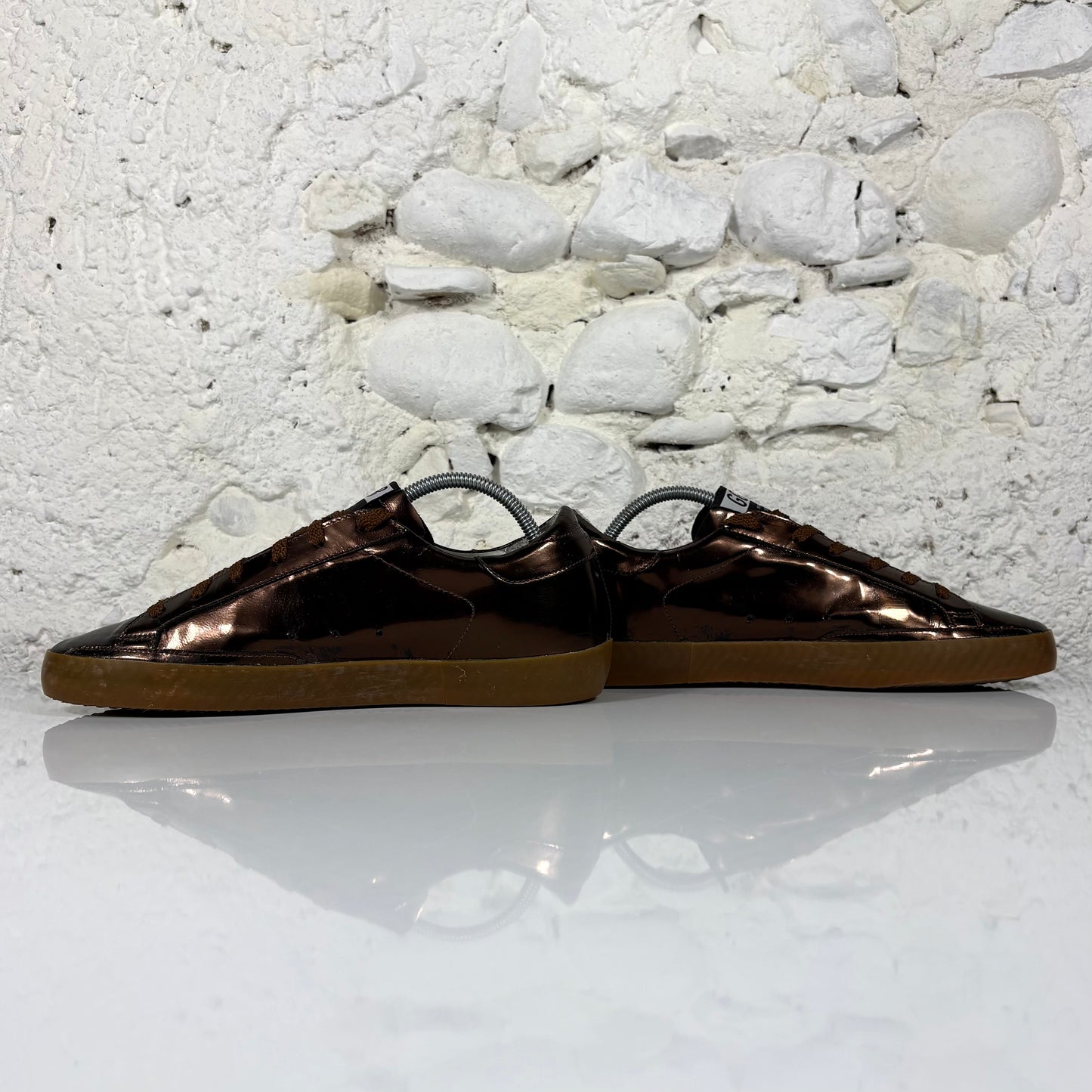 Golden goose Superstar LTD marrone metallizzato tono su tono 39