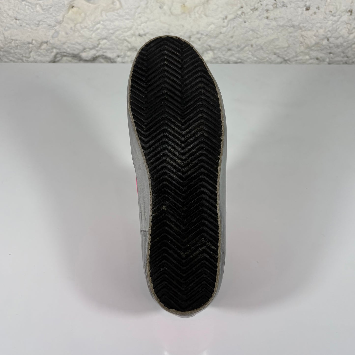 Golden goose Superstar fucsia con stella argento e talloncini neri 39