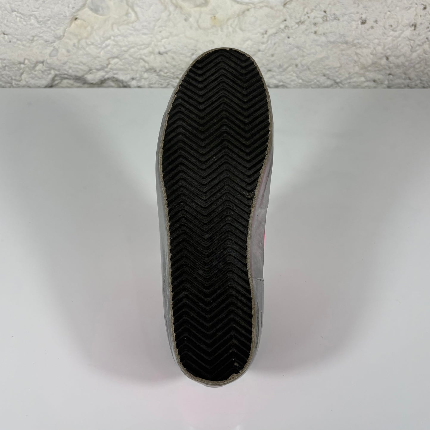 Golden goose Superstar fucsia con stella argento e talloncini neri 39