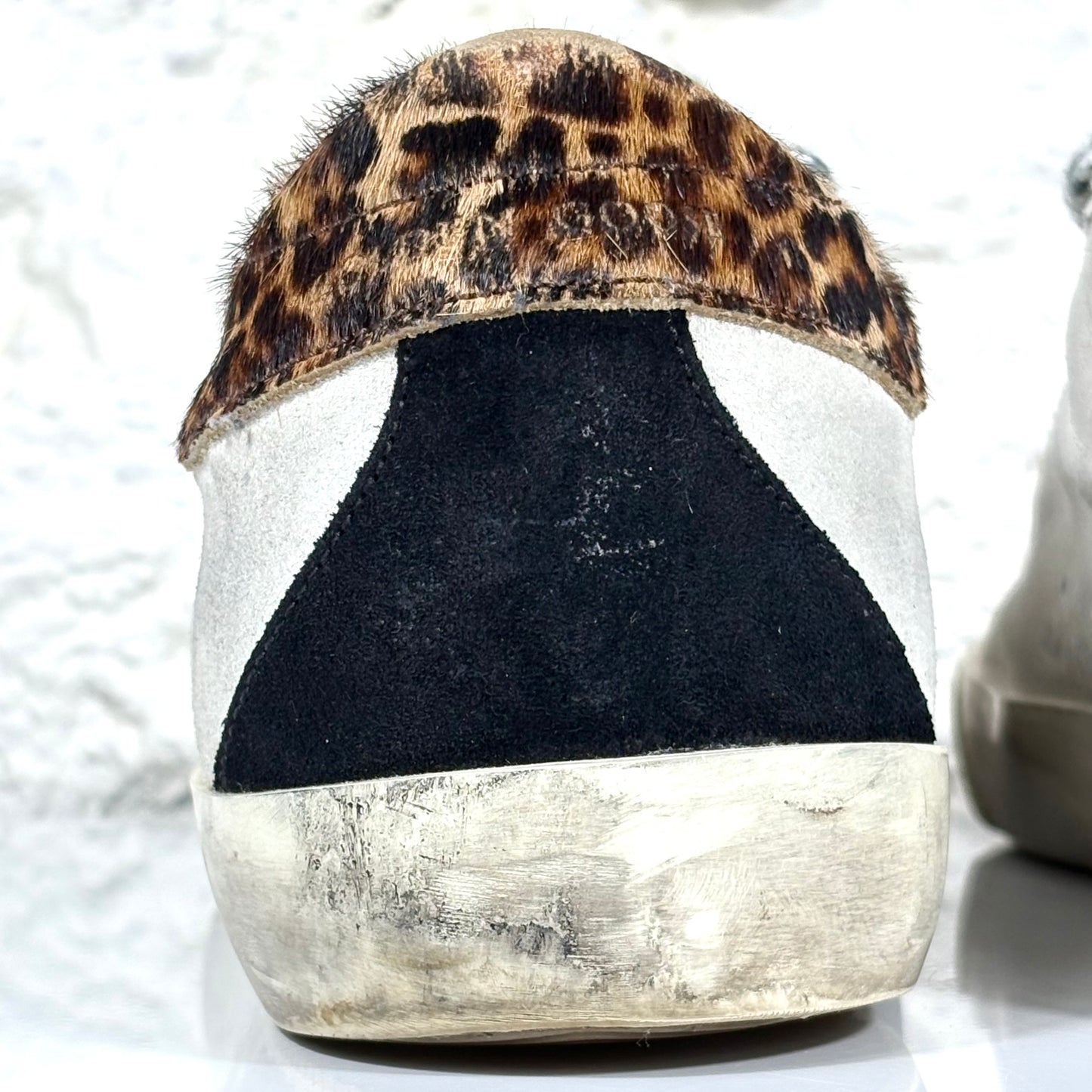 Golden goose Superstar LTD grigie con stella bianca e talloncini maculati 44