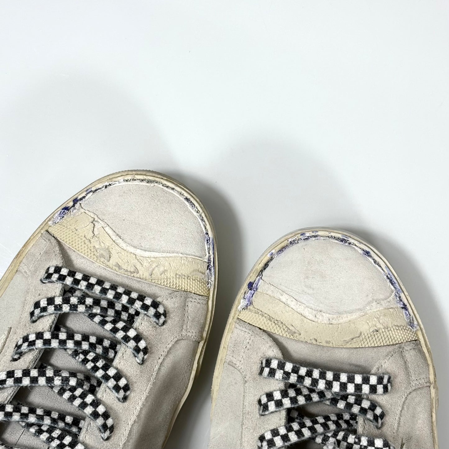 Golden goose Superstar LTD grigie con stella bianca e talloncini maculati 44