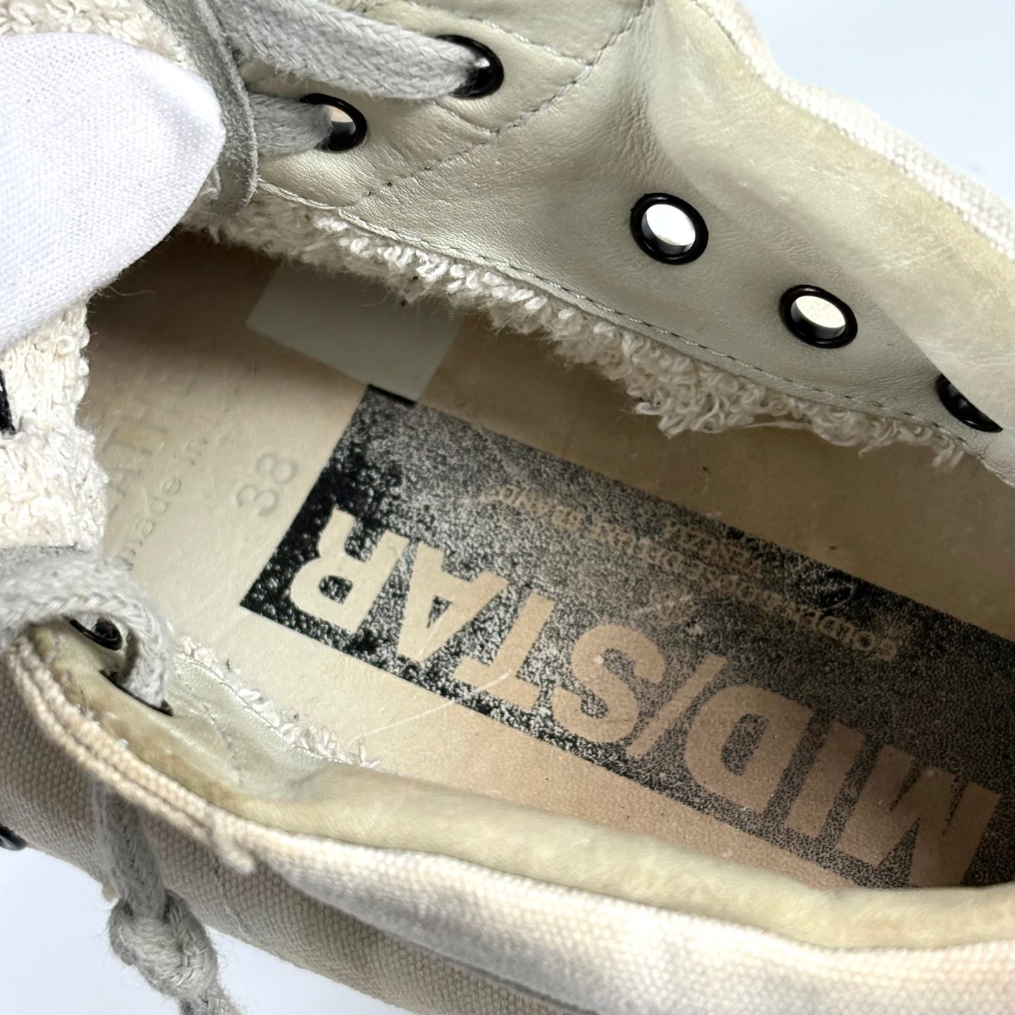 Golden goose Mid star grigio chiaro con stella oro 38