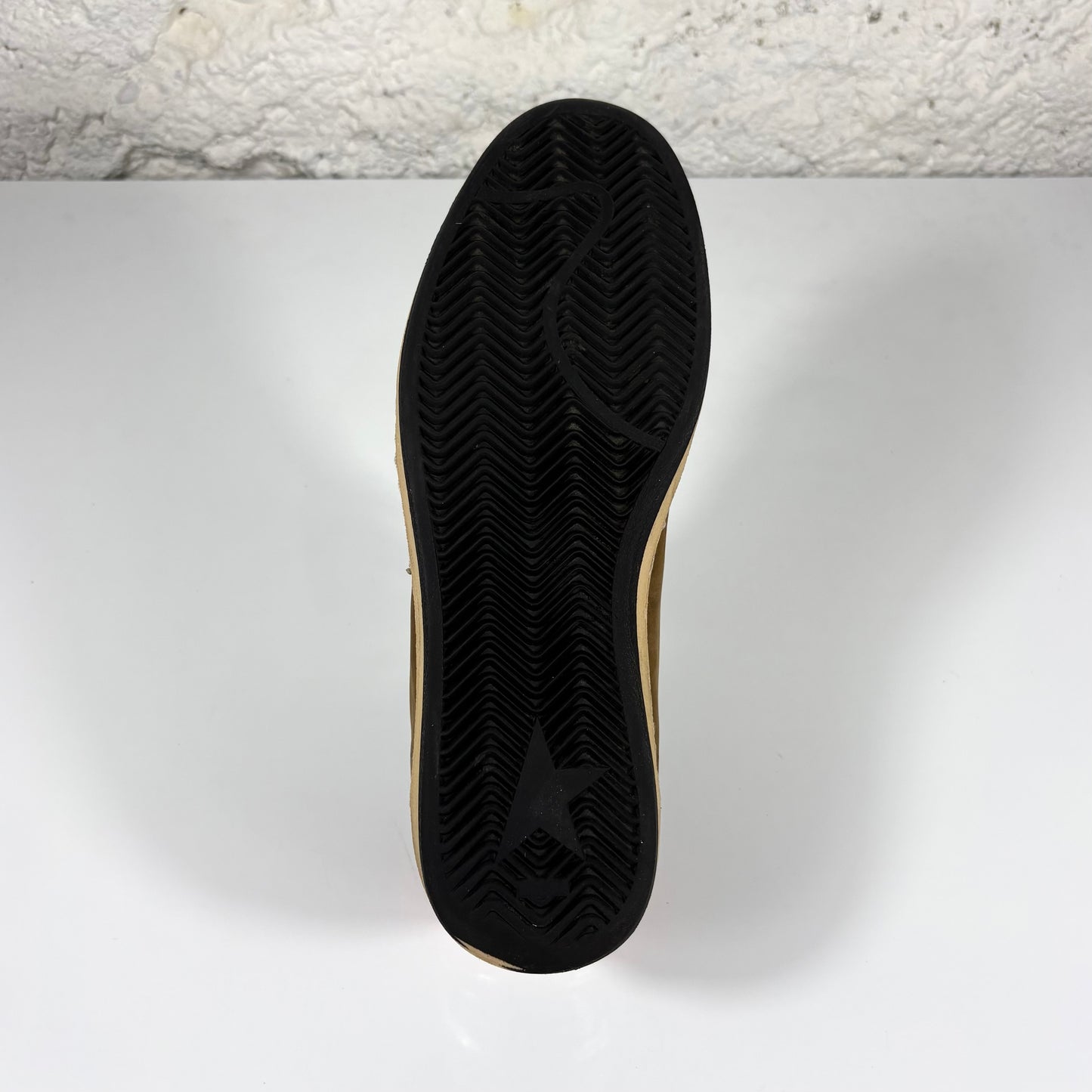 Golden goose Ballstar marroni e argento con stella bianca e talloncini arancio 43