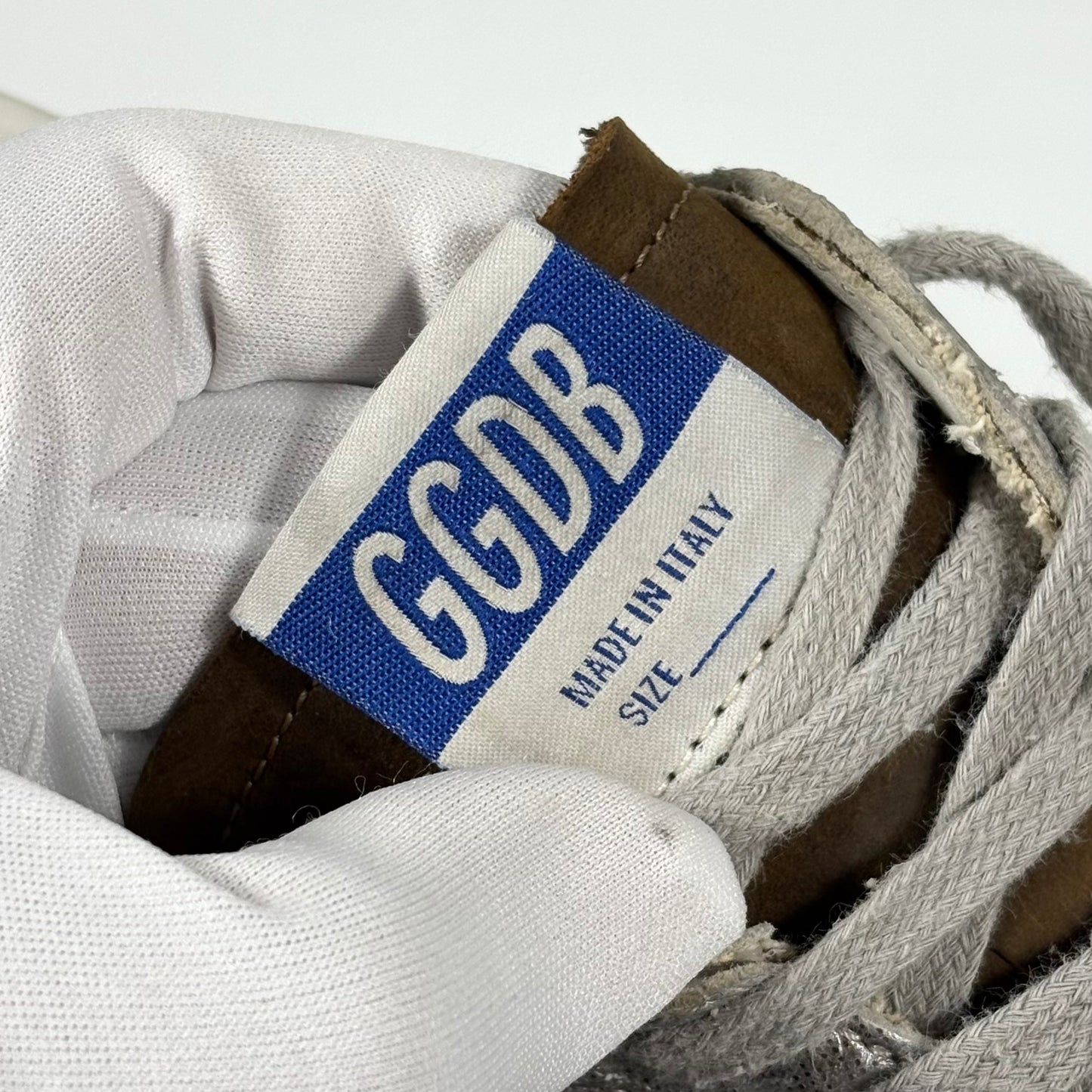 Golden goose Ballstar marroni e argento con stella bianca e talloncini arancio 43