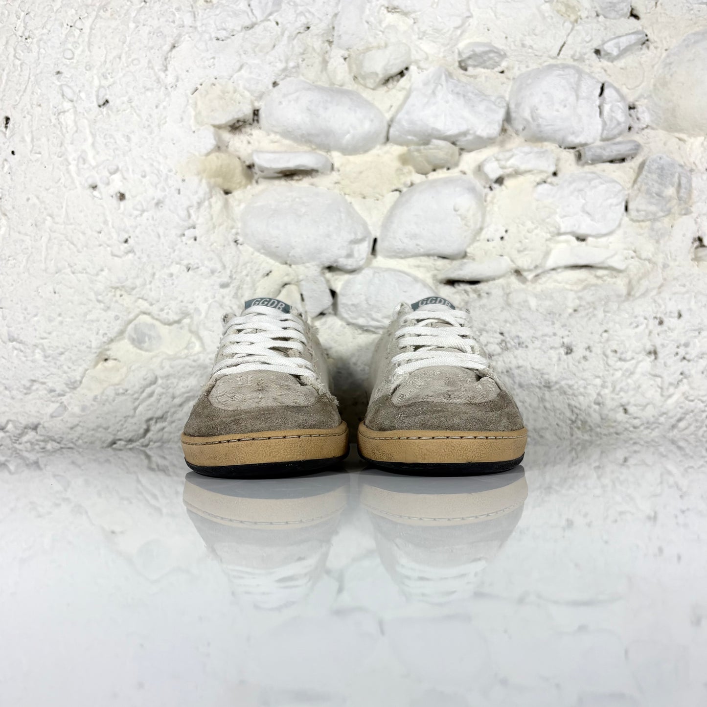 Golden goose Ballstar grigio chiaro con stella bianca 42