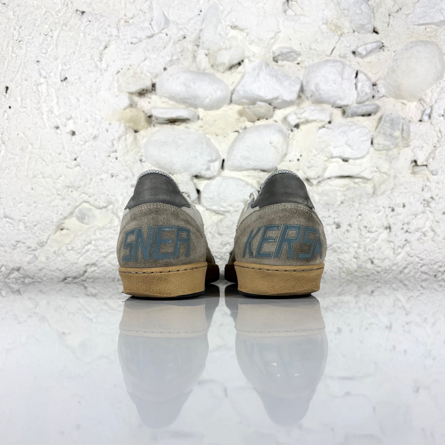 Golden goose Ballstar grigio chiaro con stella bianca 42