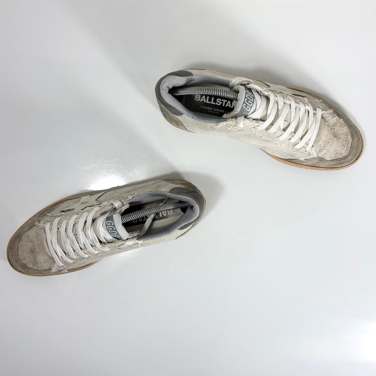 Golden goose Ballstar grigio chiaro con stella bianca 42
