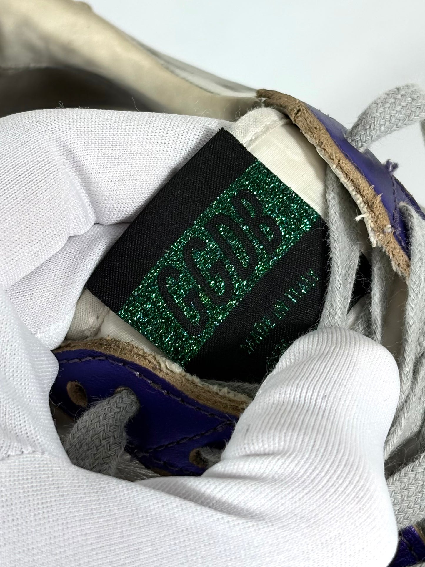 Golden goose Ballstar argento, blu e oro 41