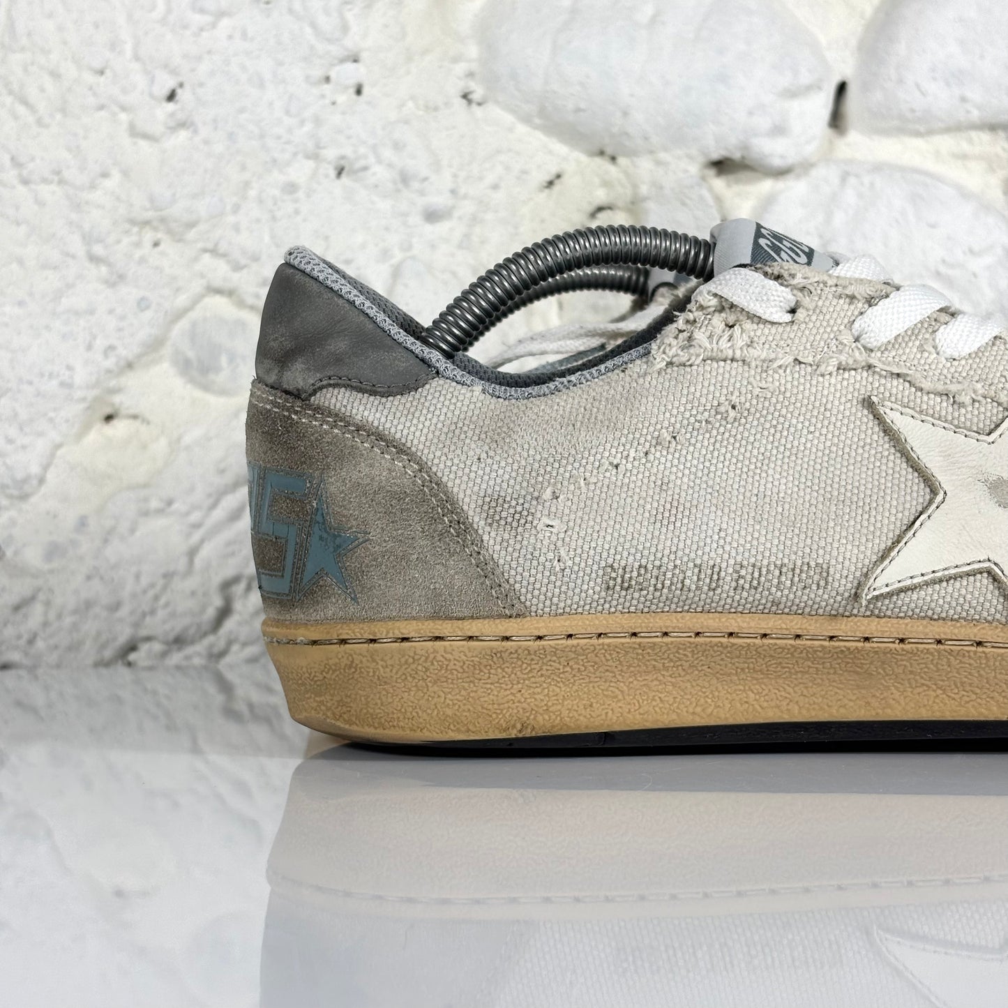 Golden goose Ballstar grigio chiaro con stella bianca 42