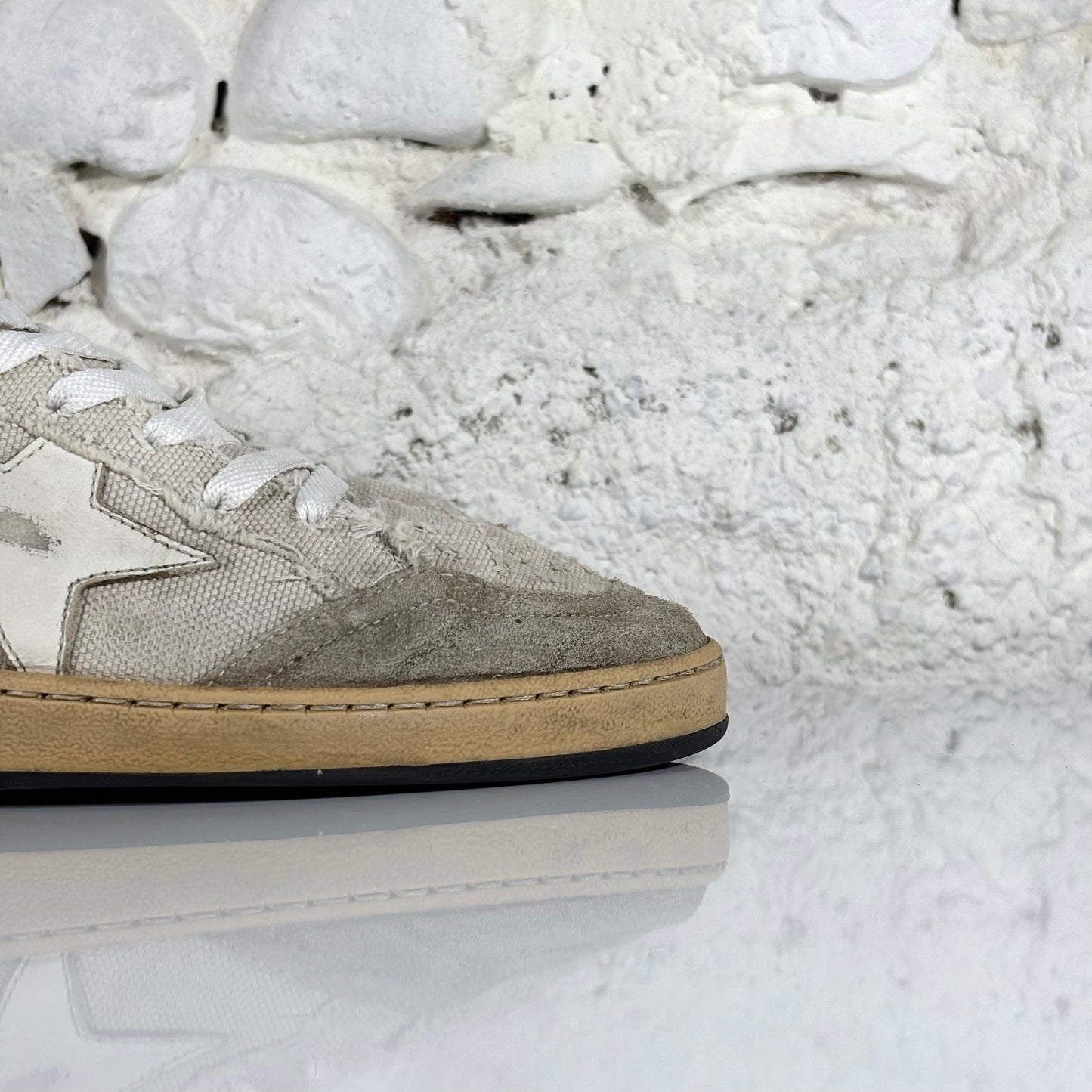 Golden goose Ballstar grigio chiaro con stella bianca 42