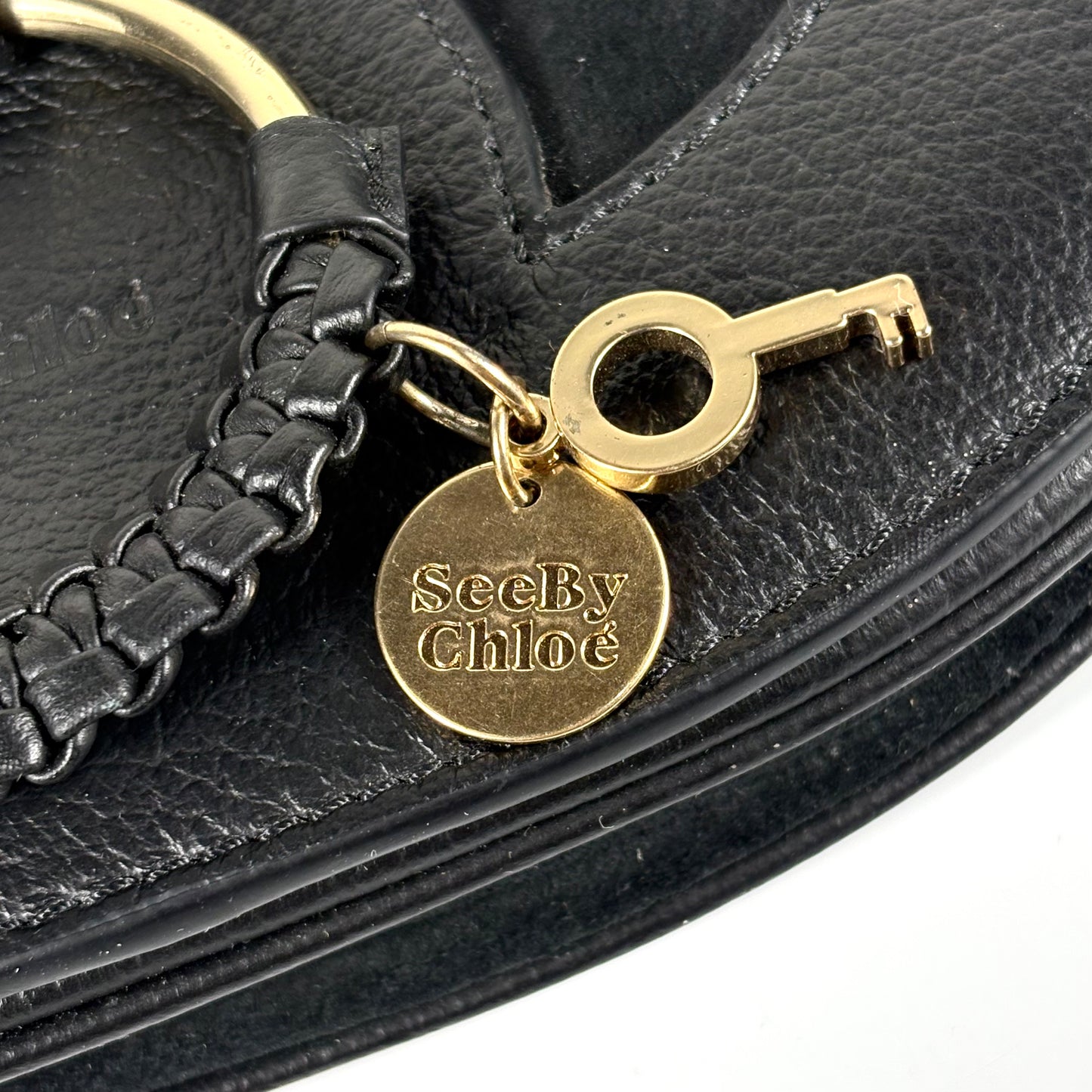See by Chloé Hana nero in pelle e Suede