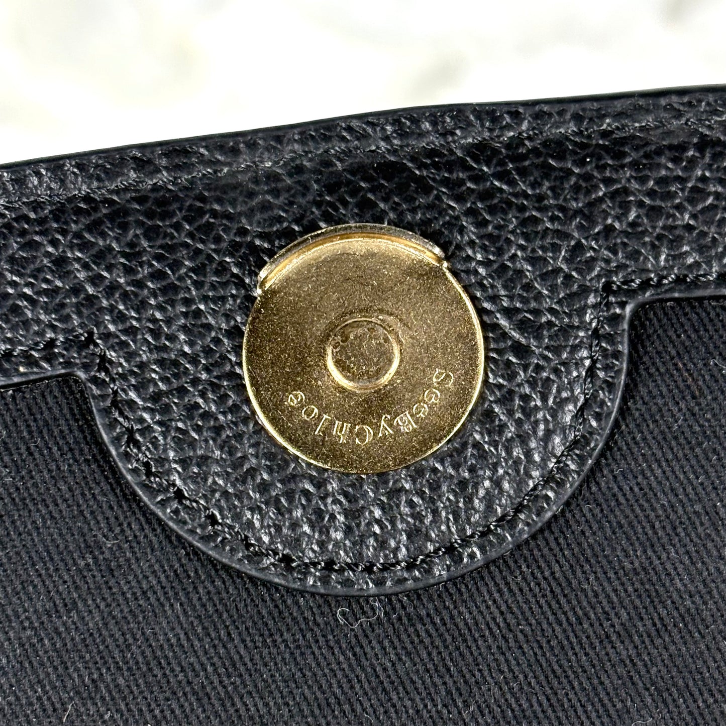 See by Chloé Hana nero in pelle e Suede