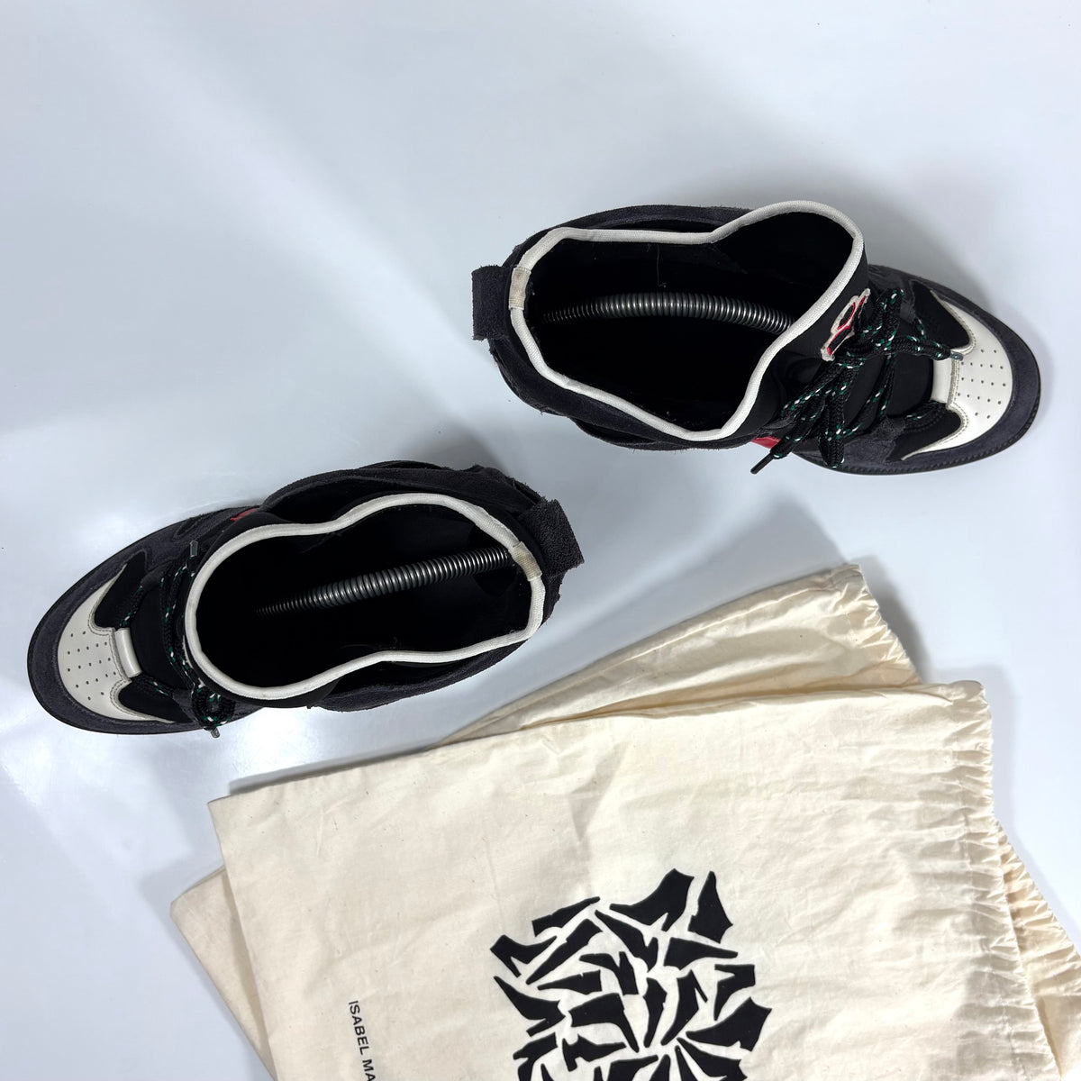 Isabel Marant Buckee nere con inserti rossi 38