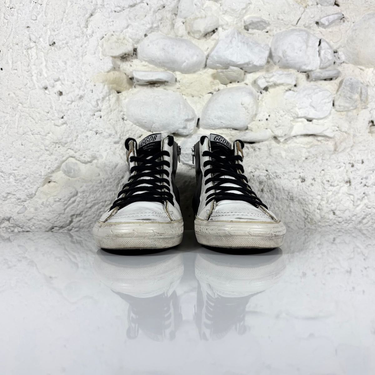 Golden goose Slide grigio scuro, bronzo e stella bianca 40
