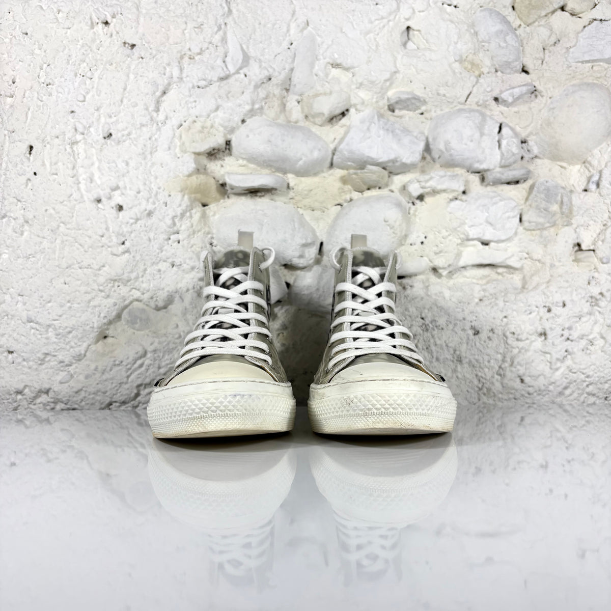 Dior b23 high top oblique, bianche e nere 43