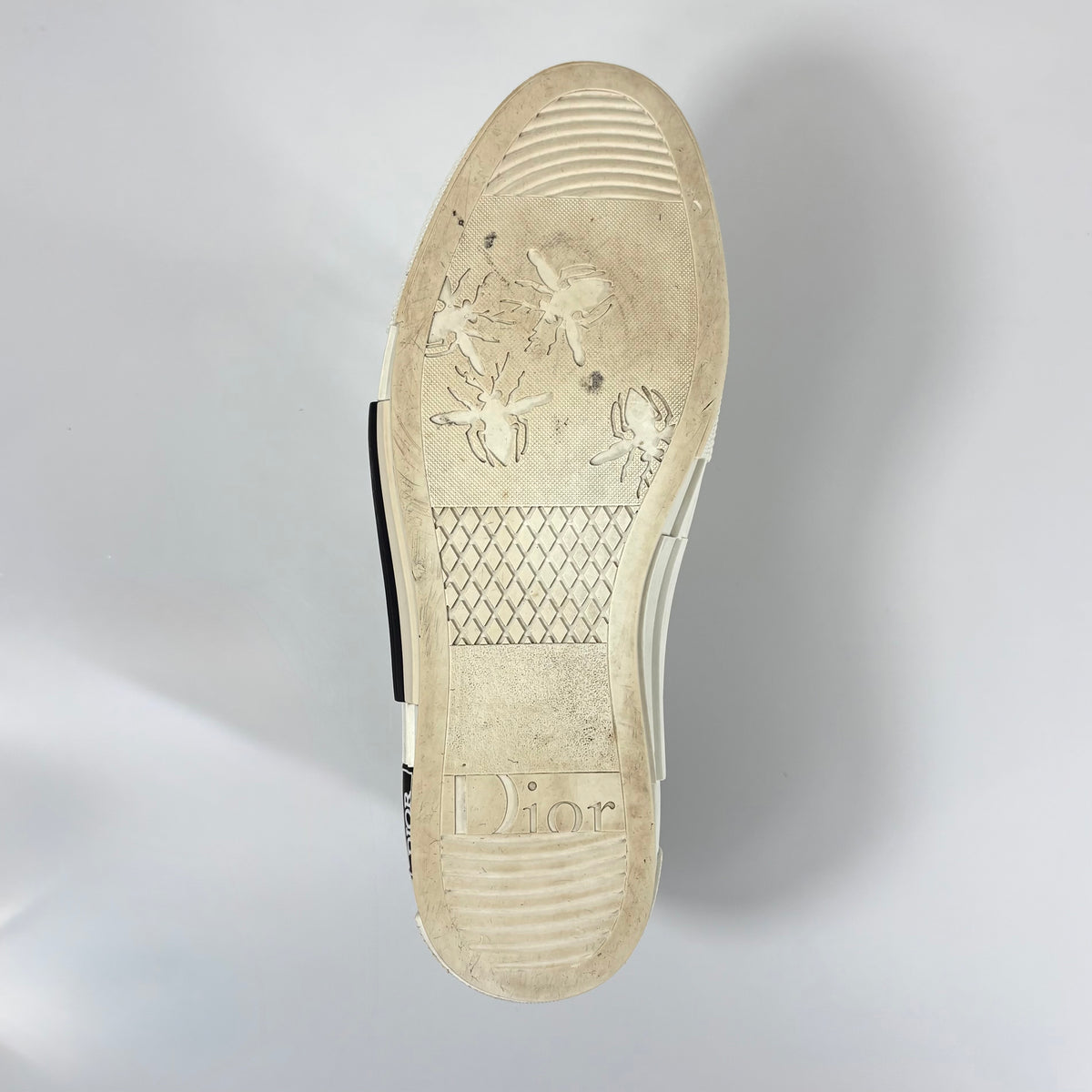 Dior b23 high top oblique, bianche e nere 43