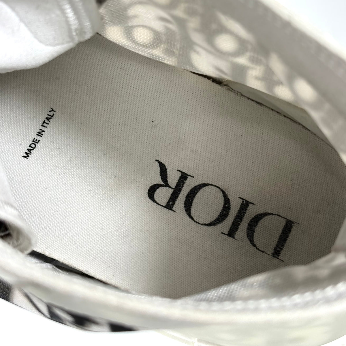 Dior b23 high top oblique, bianche e nere 43