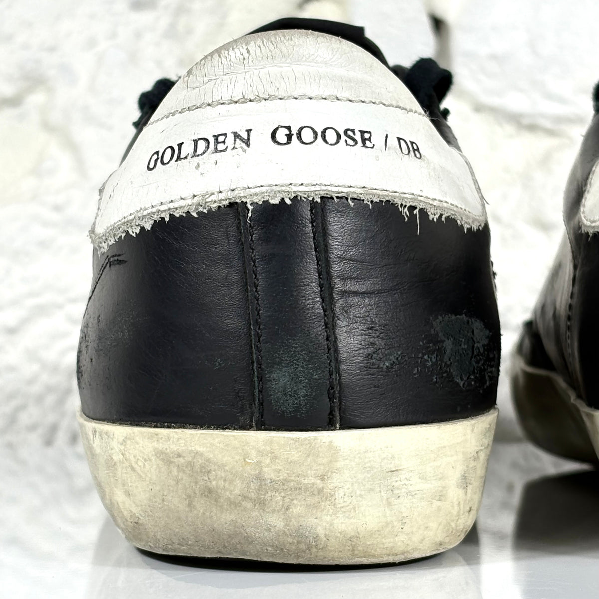 Golden goose Superstar nere con stella e talloncini bianchi 41