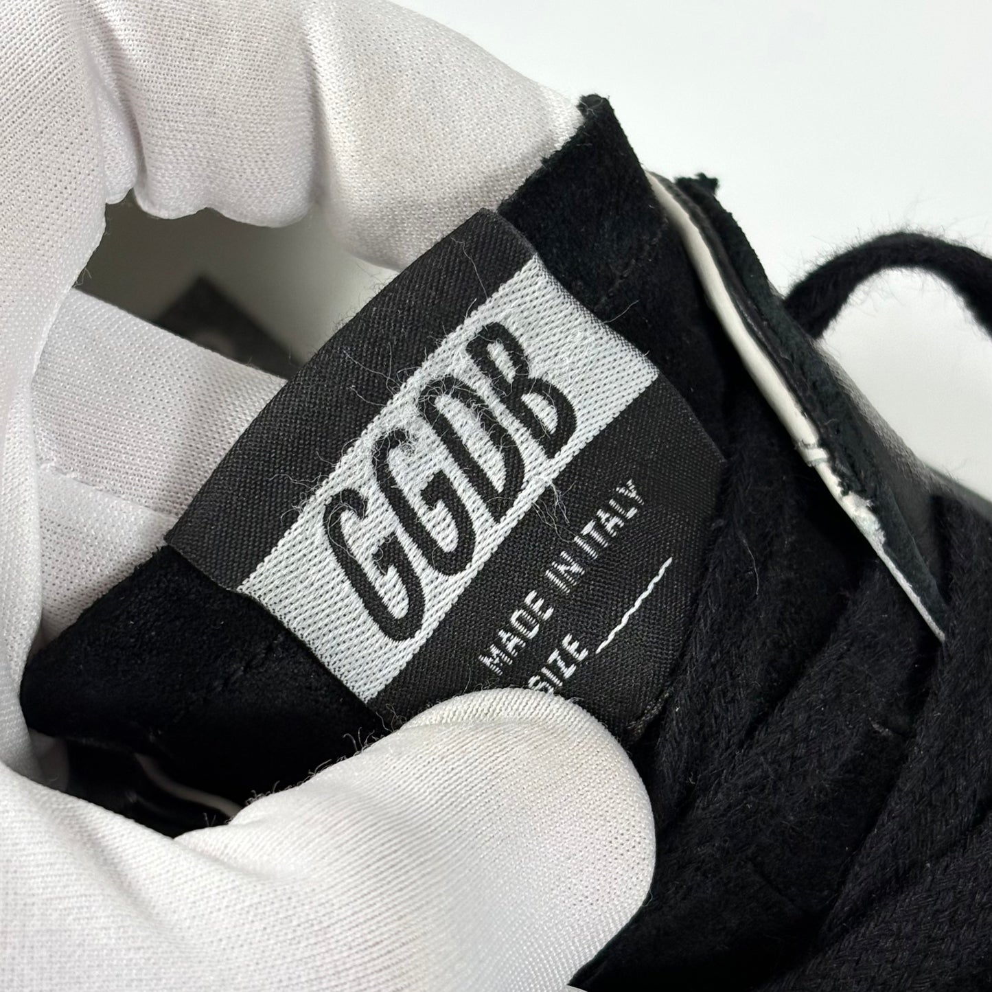 Golden goose Superstar nere con talloncini neri brillantinati 40