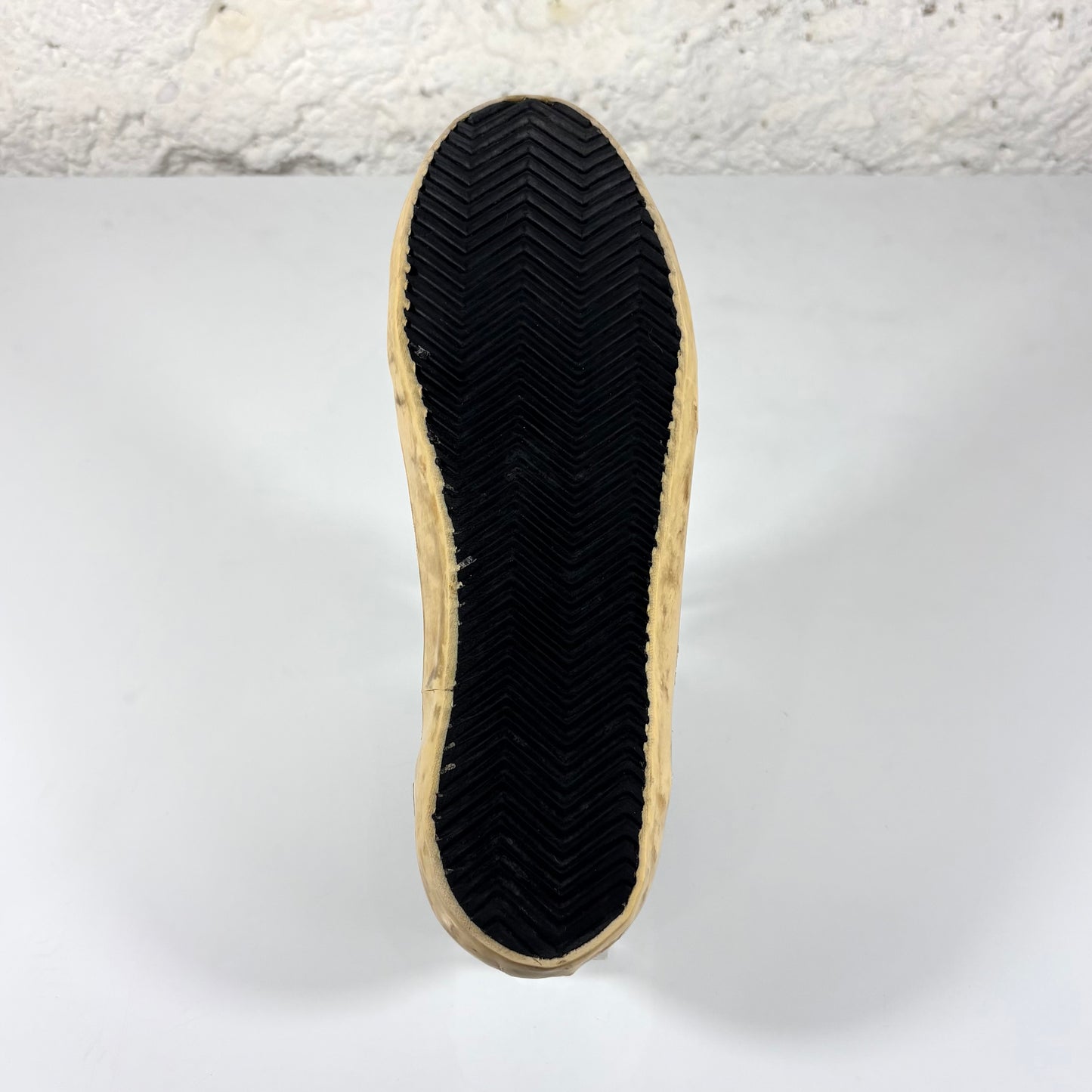 Golden goose Superstar LTD bianche in tela con punta e suola gialla 38