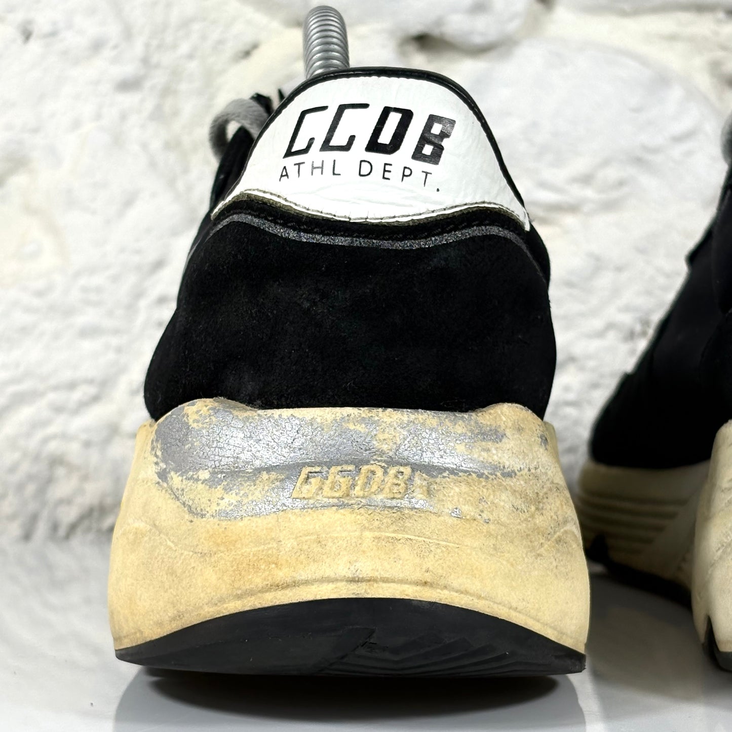 Golden goose Running Sole nere, stella grigia e talloncini bianchi 41