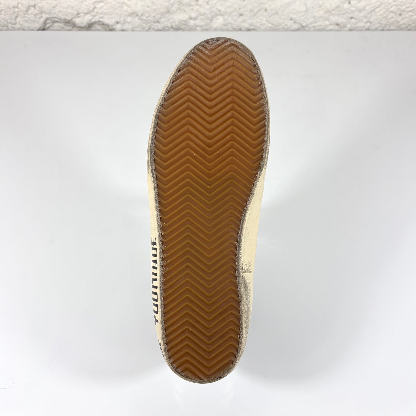 Golden goose Superstar bianche con stella argento e talloncini bianchi con macchie viola 41
