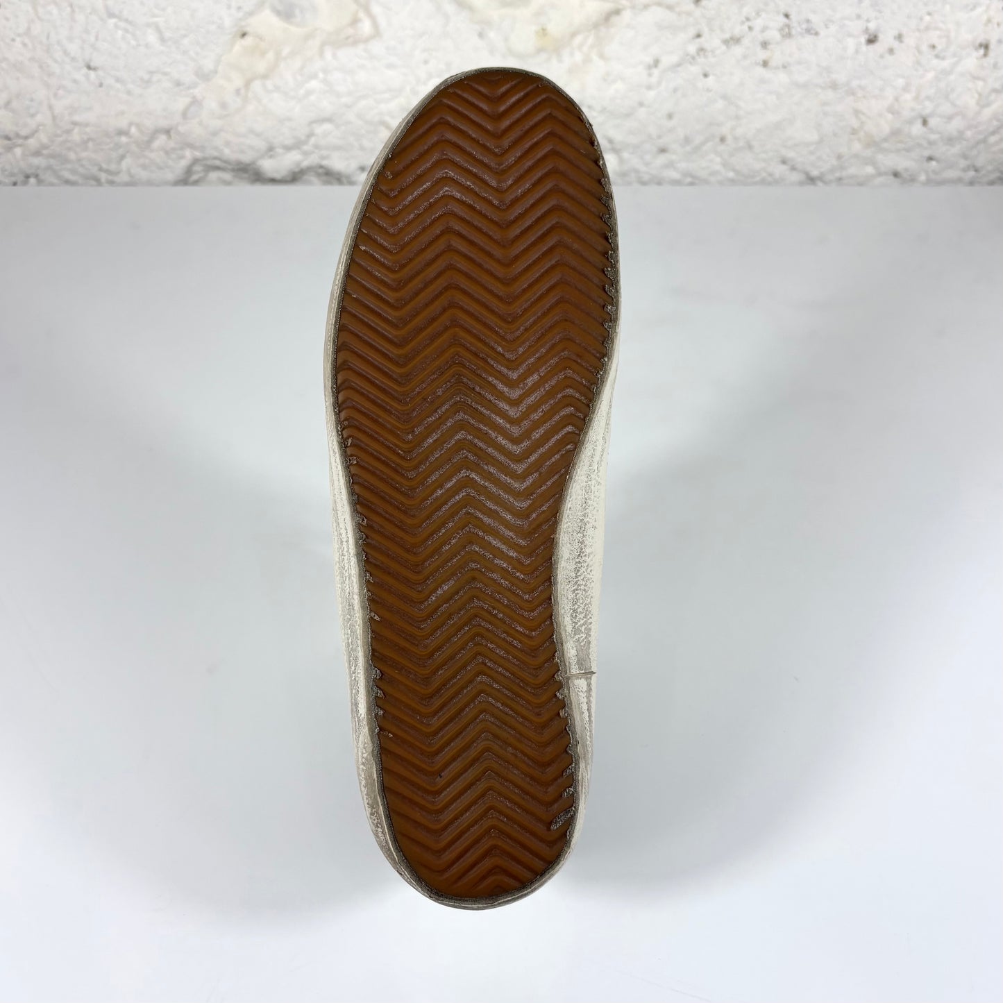 Golden goose Superstar bianche con stella grigia e talloncini viola 40
