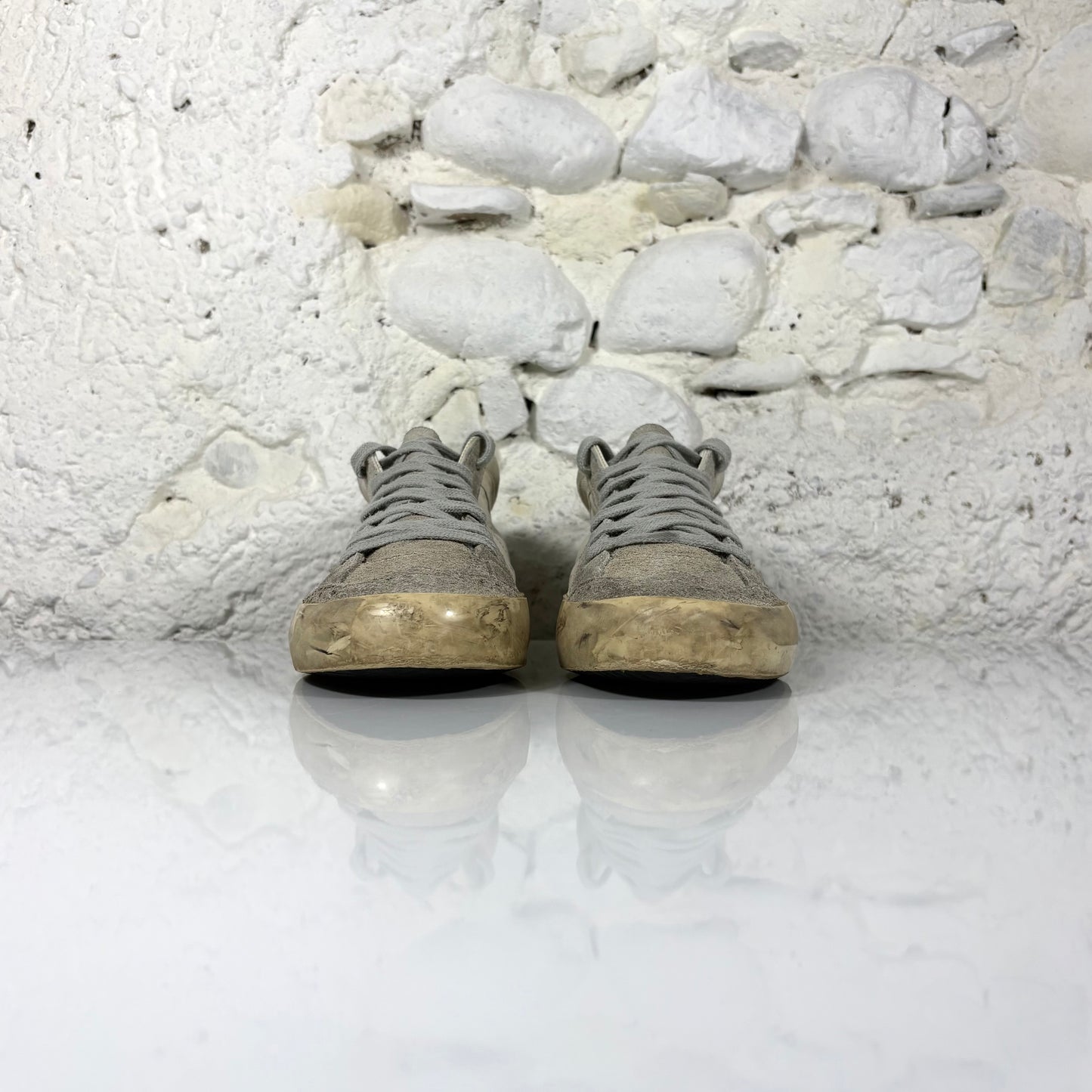 Golden goose Midstar beige con talloncini neri 37