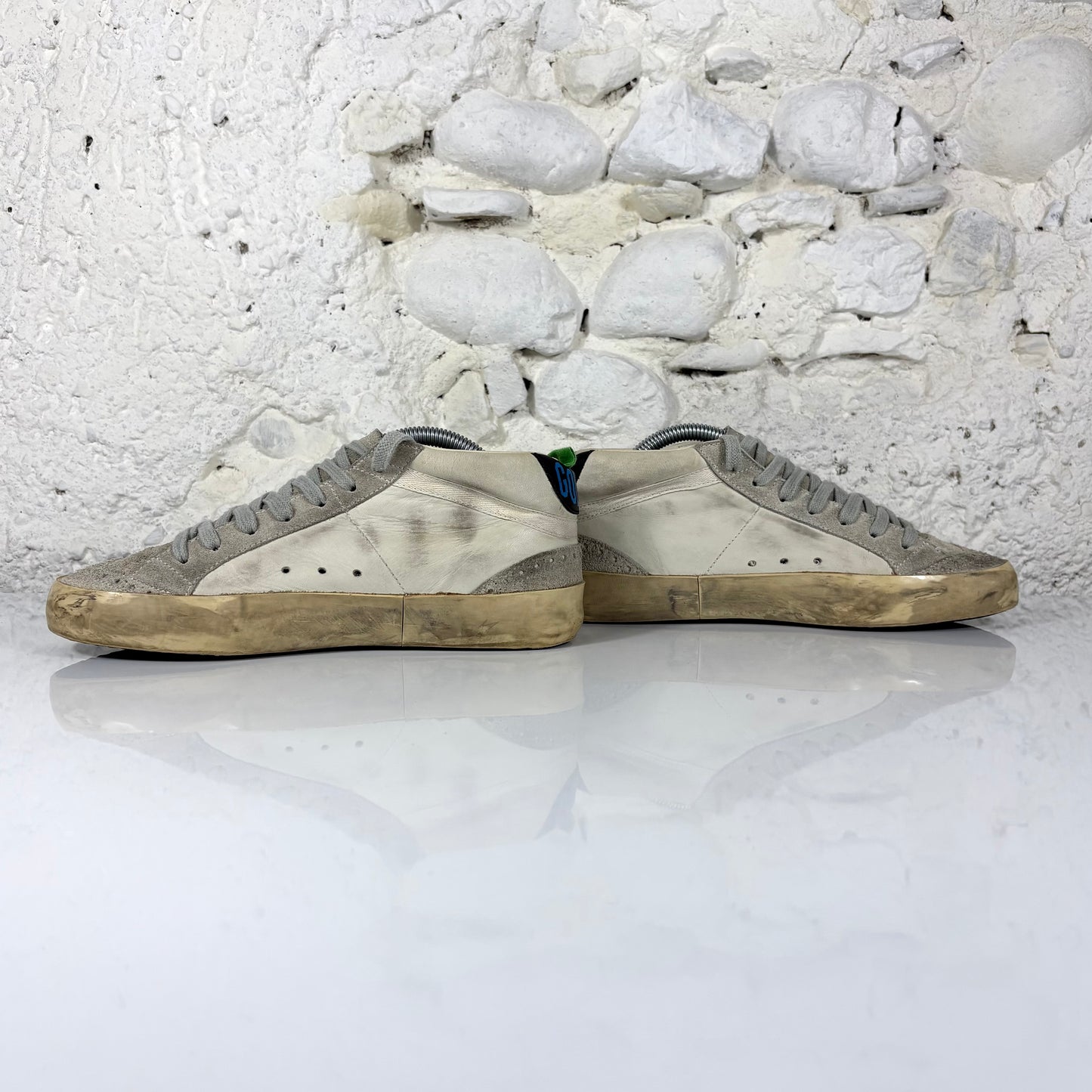 Golden goose Midstar beige con talloncini neri 37