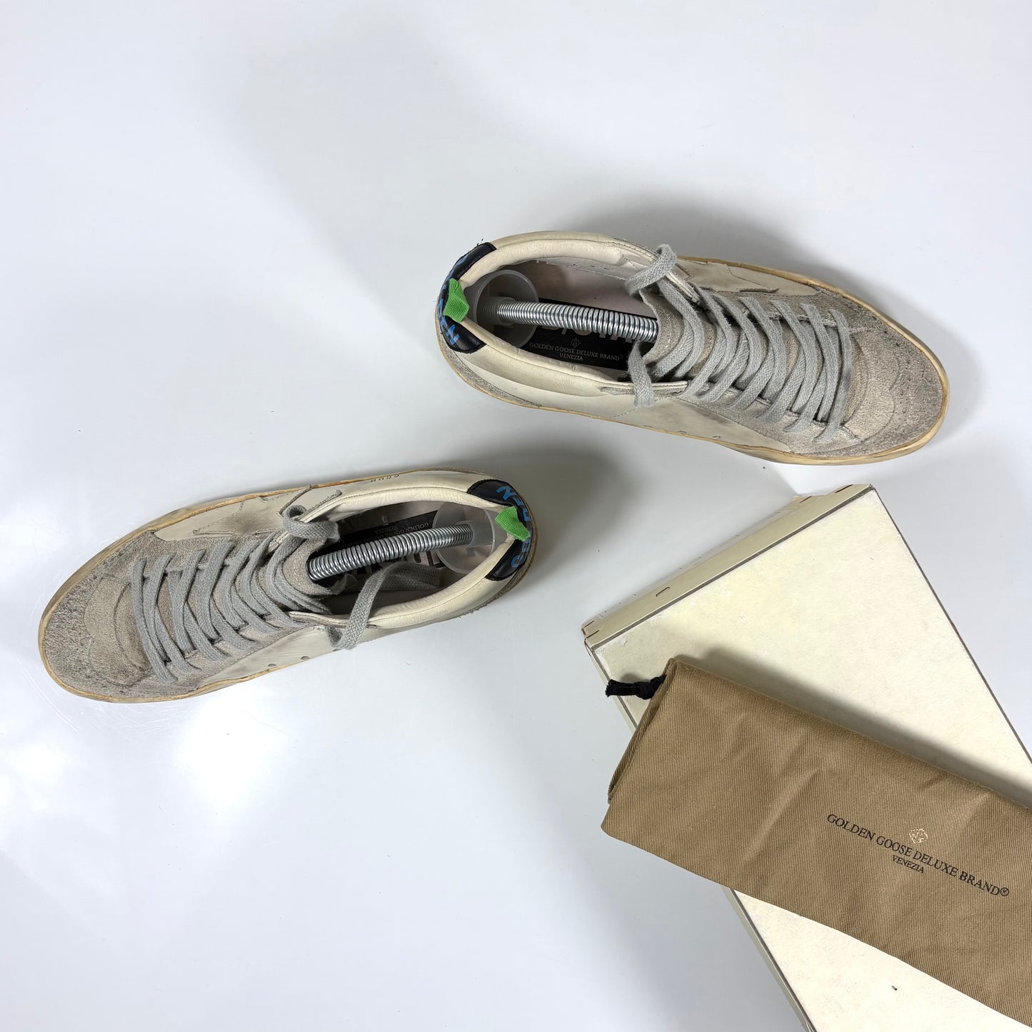Golden goose Midstar beige con talloncini neri 37