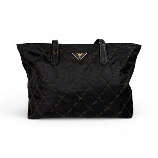Prada Tessuto Quilted Tote in Nylon