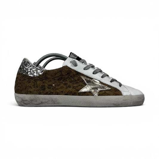 Golden Goose Superstar marroni maculate 38