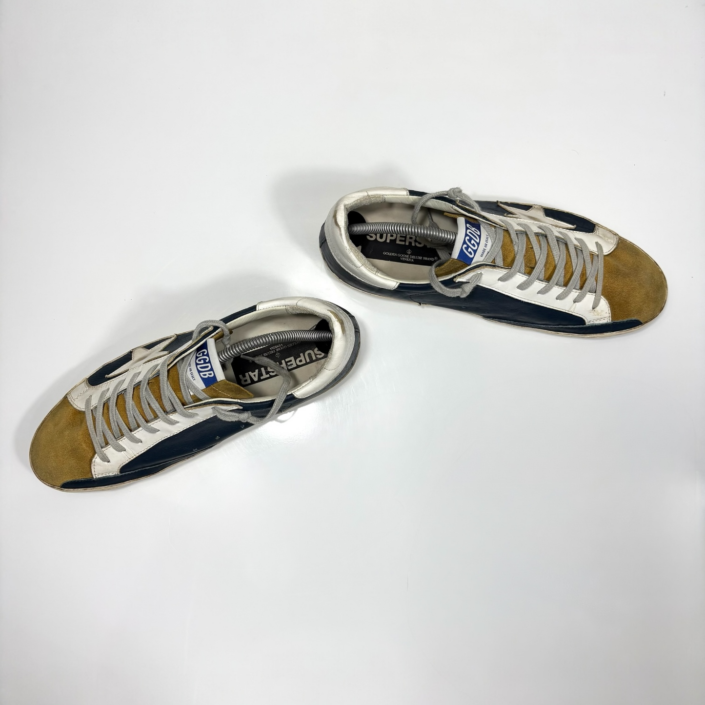 Golden Goose Superstar blu e bianche 43