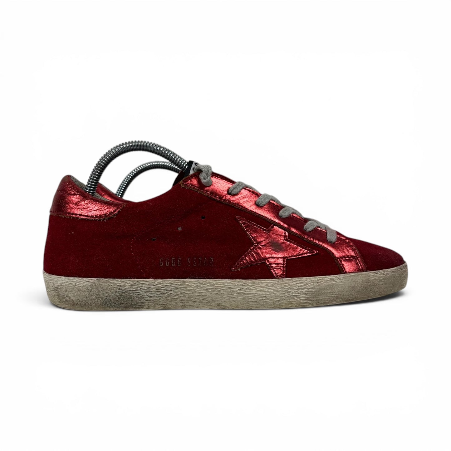 Golden goose Superstar in tessuto rosso 38