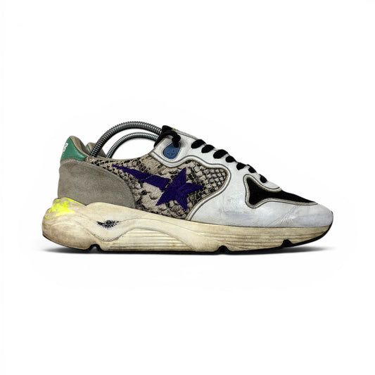 Golden goose Running Sole bianche, beije e a squame 39