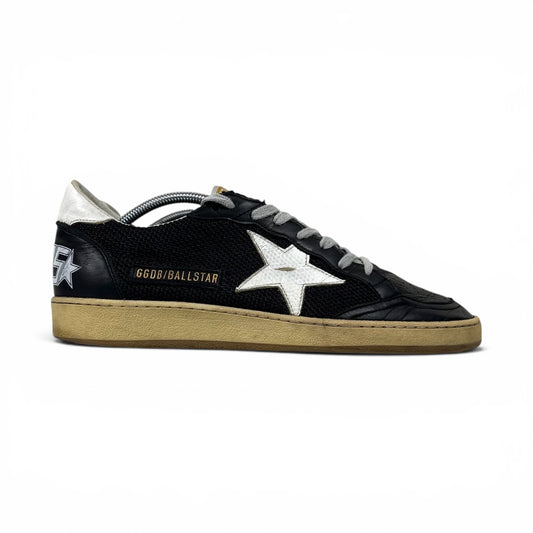 Golden goose Ballstar nere con stella e talloncini bianchi 41