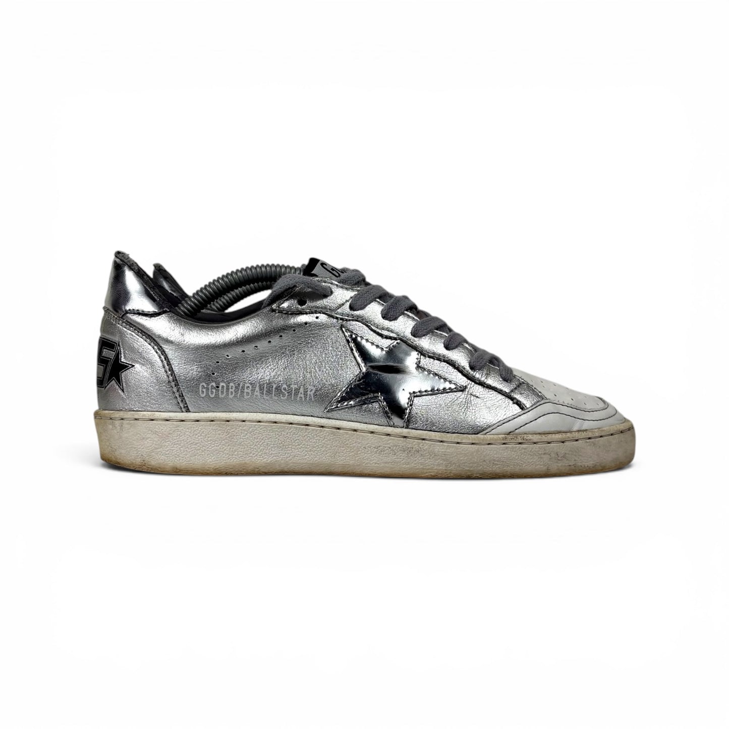 Golden goose Ballstar argento e bianco 36