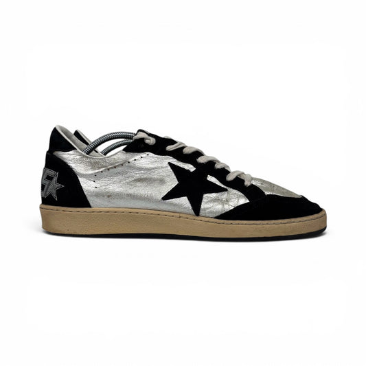 Golden goose Ballstar argento e nero 42