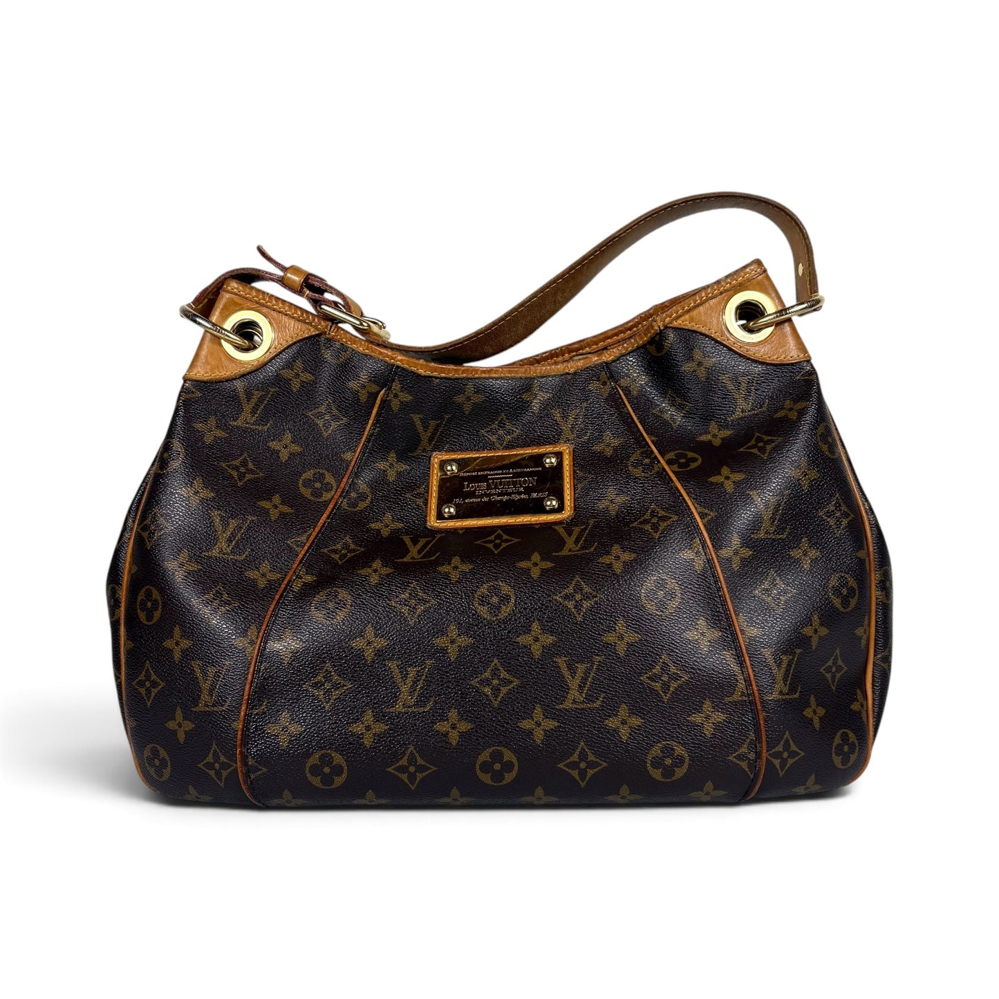 Louis Vuitton Galliera in monogram canvas con finiture in vacchetta