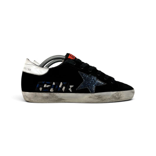 Golden goose Superstar nere in velluto 35